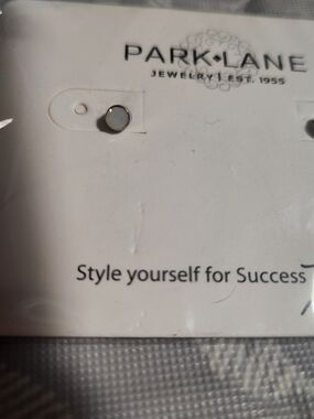 Park Lane Iridescent Opal-Look Single Stud Earring in White and Silver